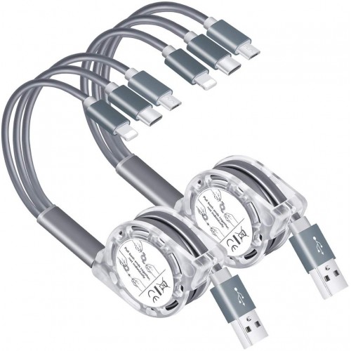 Multi USB Retractable Charging Cable