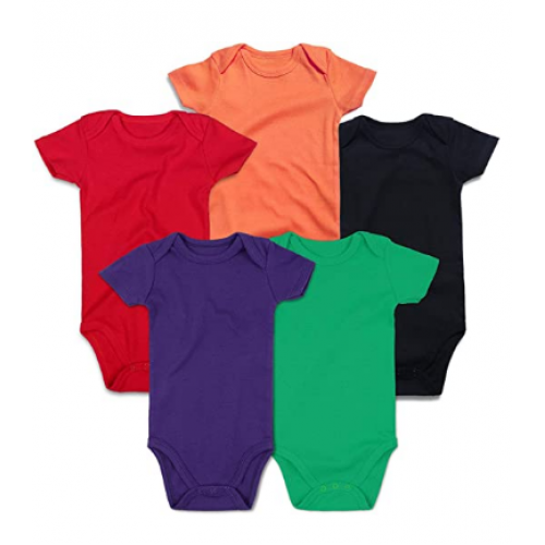 Multicolor Plain Blank Shirts 0-24 Months