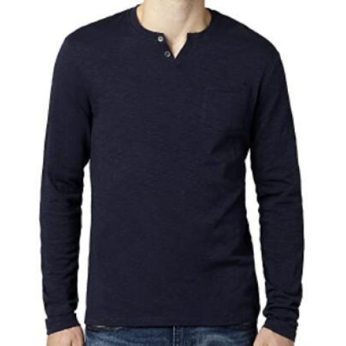 Men's Long Sleeve Henley