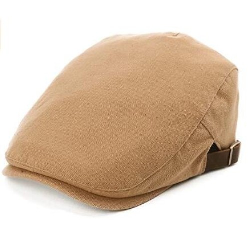 Mens Cotton Flat Cap Ivy Gatsby Newsboy Driving Irish Cabbie Golf Hat
