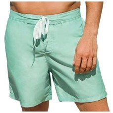 Men's Swimming Trunks Without Mesh Lining Board Shorts with Pockets