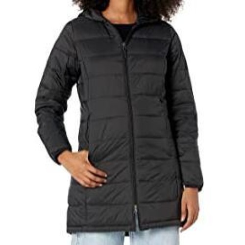 Women's Lightweight Water-Resistant Hooded Puffer Coat (Available in Plus Size)