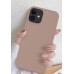 IPhone 12 Case,iPhone 12 Pro Case with Screen Protector,Soft Liquid Silicone Gel Rubber Bumper Cover,Slim Fit Shockproof Protective Phone Case for iPhone 12 Pro 6.1" Elegant Brown