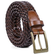 Men's Braided Leather Belt