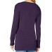 Women's Lightweight Long-Sleeve Scoop Neck Tunic Sweater